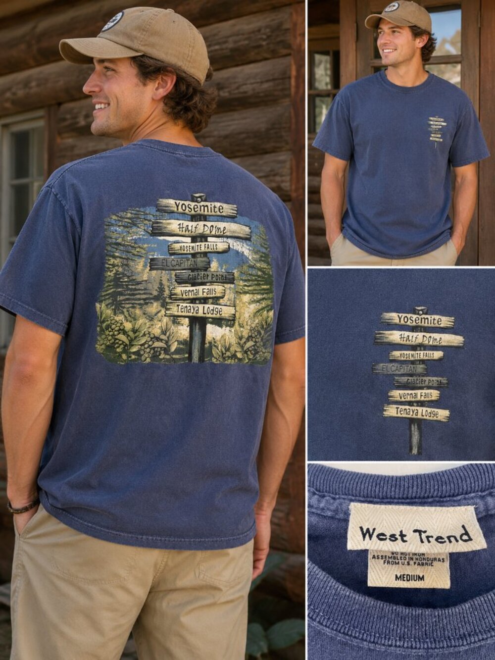 West Trend Yosemite National Park Graphic T-Shirt - Size Medium